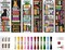 Cross Stitch Bookmark Kits Bookshelves Words Pattern Counted Cross Stitch Kits for Beginners Adults